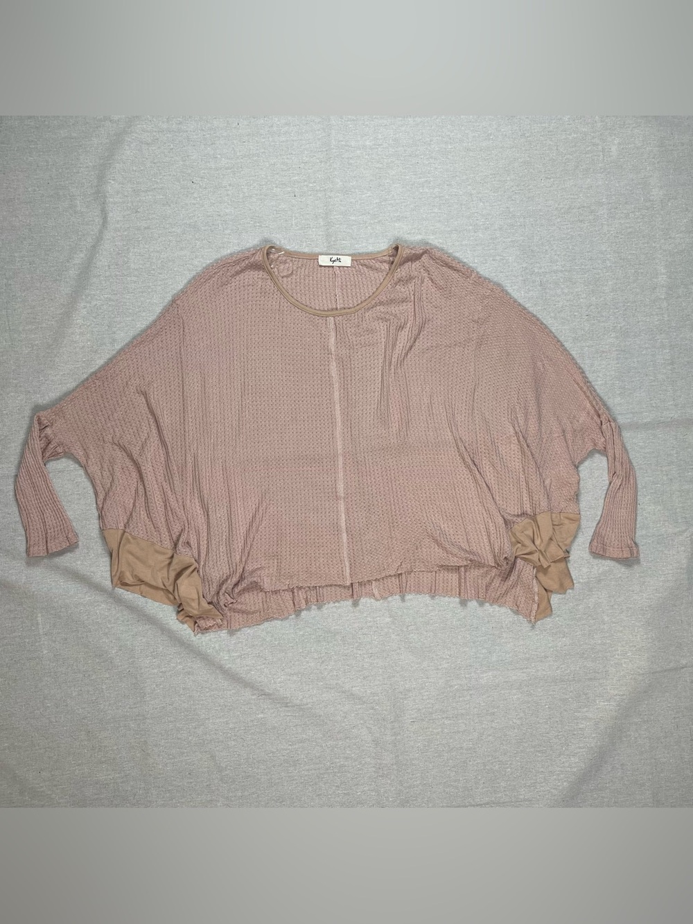 KyeMi | Blush Oversized Waffle Knit Sweater | Small